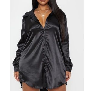 PLT black tshirt dress